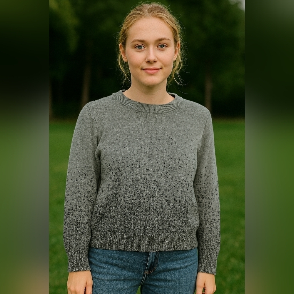 H&M Gray Sparkly Sweater